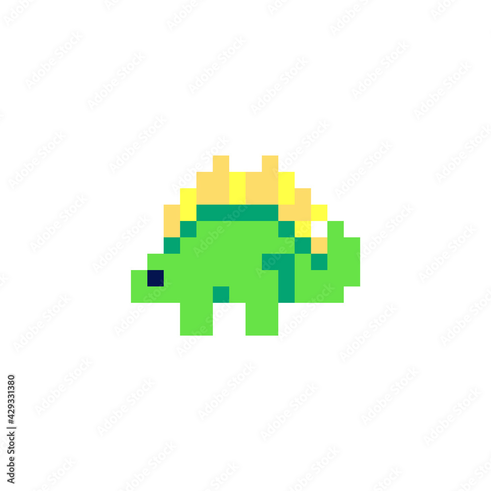 Dinossauros De Jogos De Arte Em Pixel Personagens De 8 Bits Ilustração do  Vetor - Ilustração de criatura, extinto: 279519976