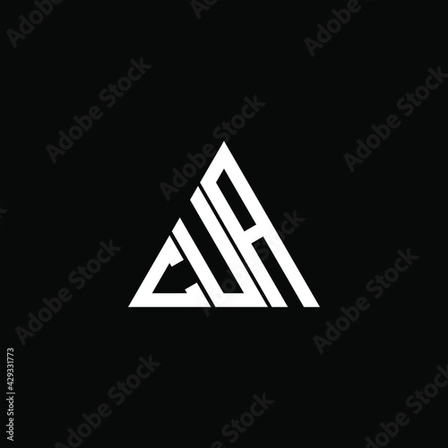 C U A letter logo creative design. CUA icon