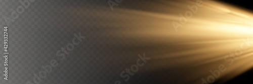 Vector transparent sunlight special lens flash light effect.