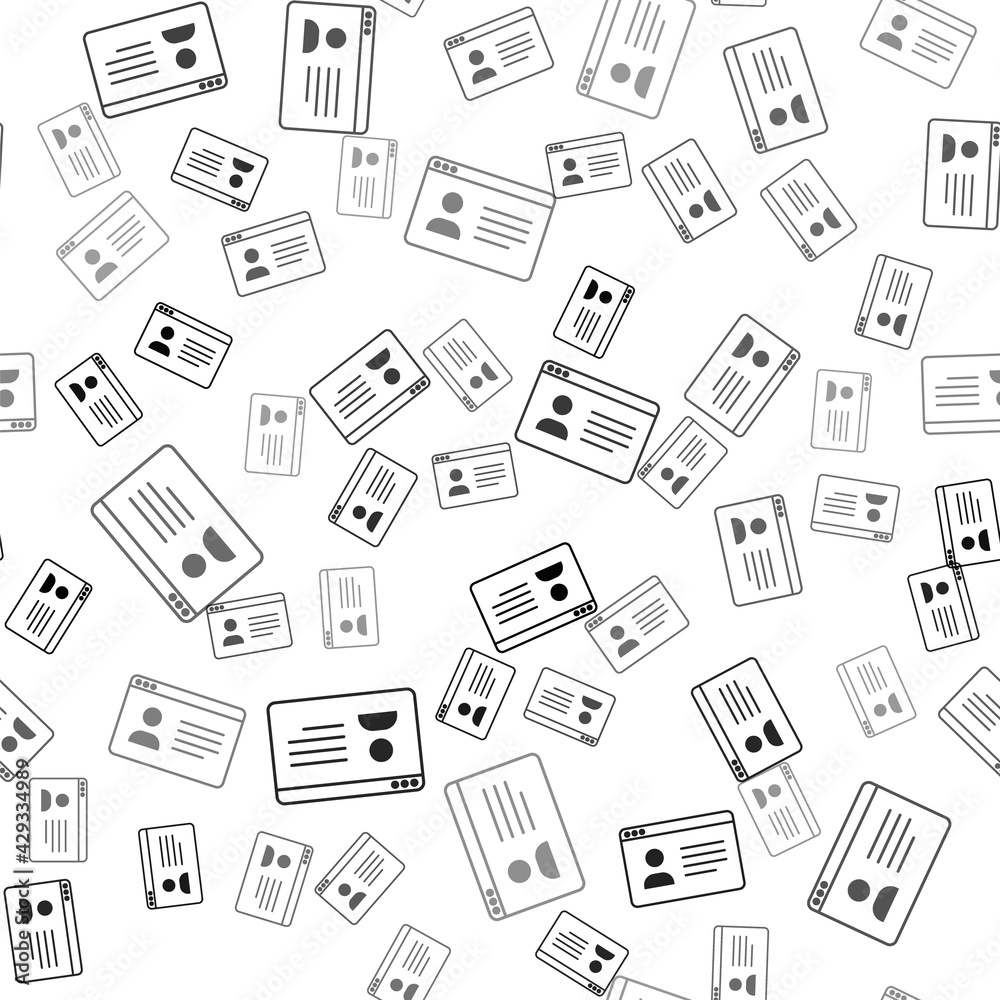 Black Online class icon isolated seamless pattern on white background. Online education concept. Vector Black Online class icon isolated seamless pattern on white background. Online education concept. Vector