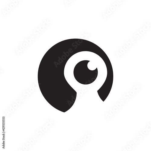 CCTV icon logo design template