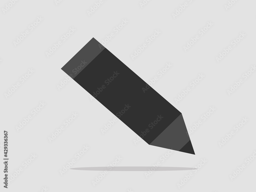 Pencil icon on background - Vector Pencil icon on background - Vector