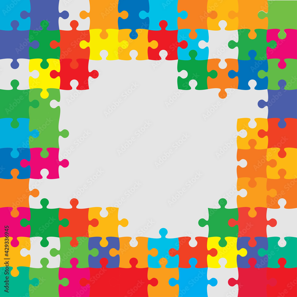 Vector banner background made pieces puzzle jigsaw Vector banner background made pieces puzzle jigsaw
