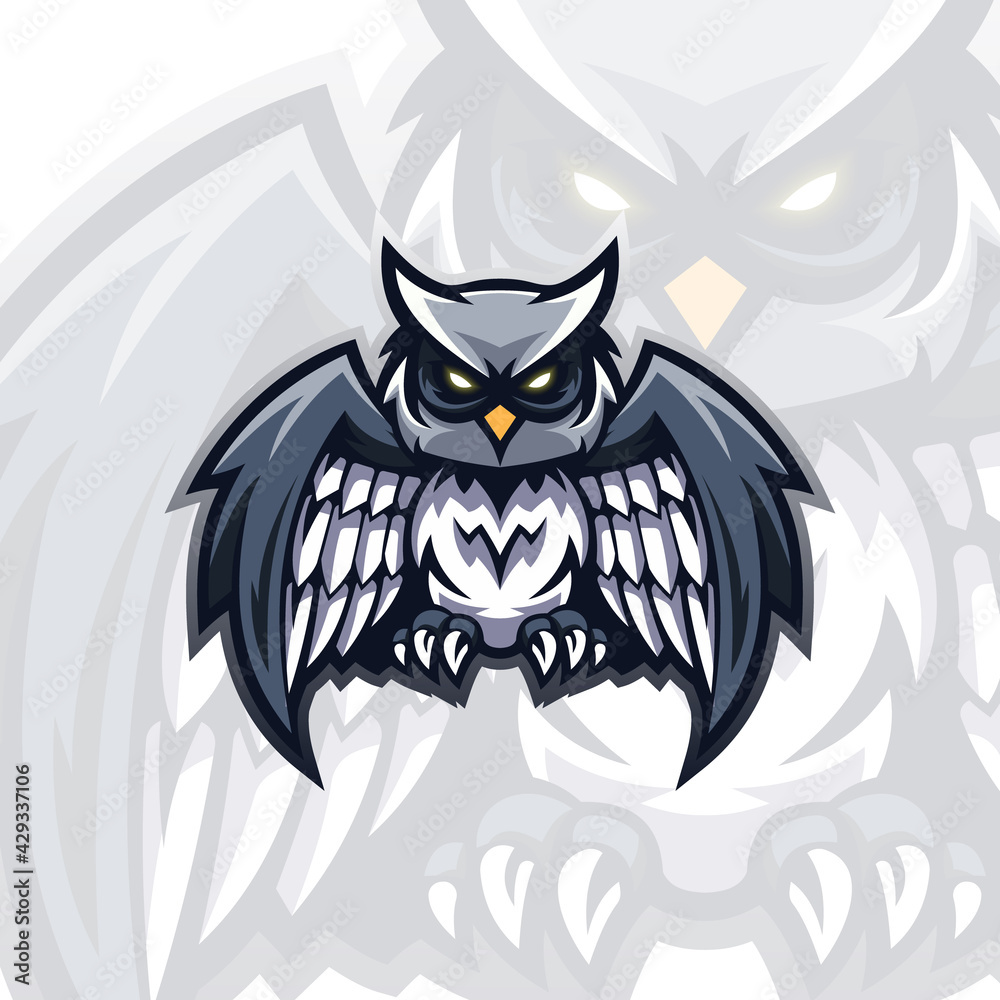 Fototapeta premium Owl Illustration Logo Mascot