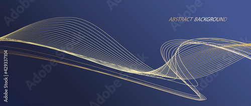 Modern abstract background, curved lines. wavy pattern. curved linear pattern