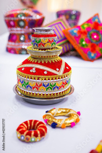 Indian Punjabi Jago pre wedding ceremony interiors and decorations