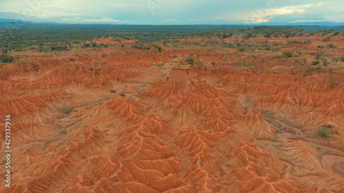 aerial view of a landscape 
tatacoa desert (ID: 429337936)