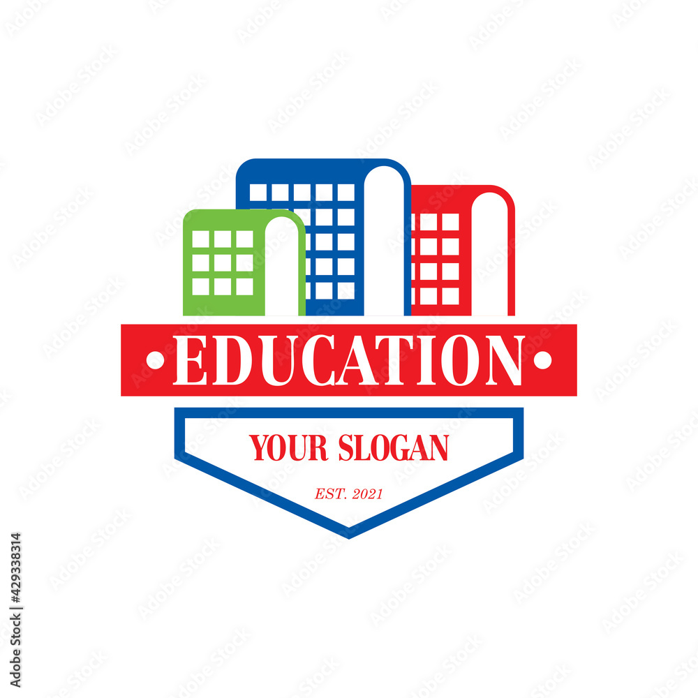 city book vector , education logo
