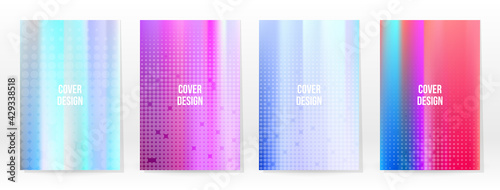 Holographic Poster Set Iridescent Technology Cover