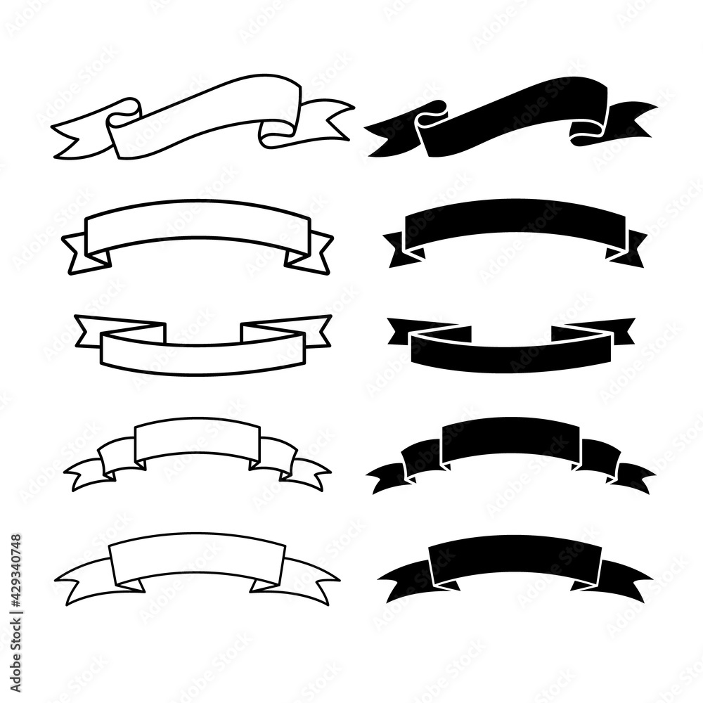 Set of ribbon icon,arch banners Set of ribbon icon,arch banners