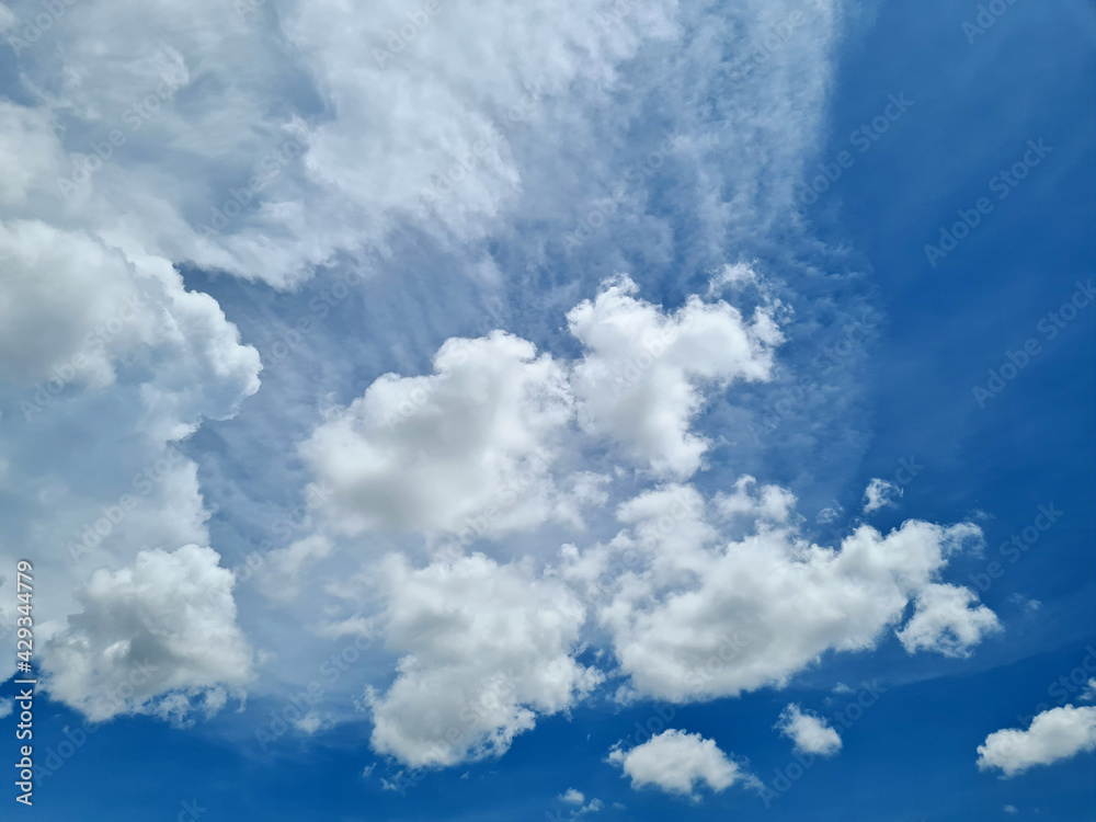 Blue sky background with big clouds Blue sky background with big clouds