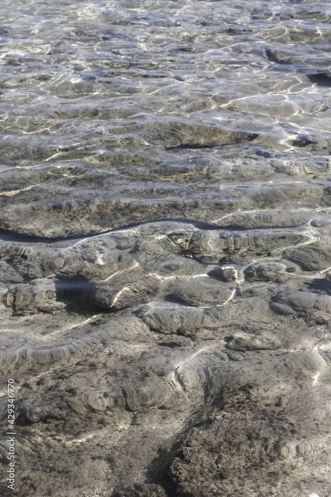 Transparent sea water texture, natural background Transparent sea water texture, natural background