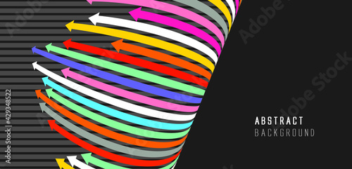 Sense of perspective arrows, growth meaning.