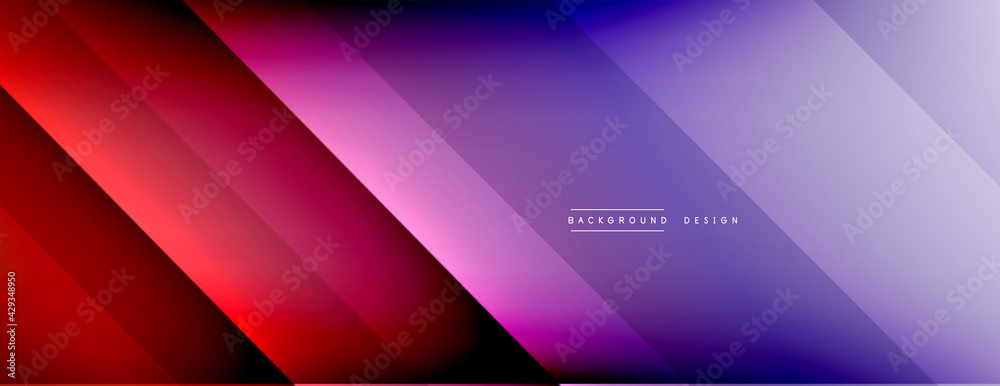 Dynamic lines abstract background. 3D shadow effects and fluid gradients. Modern overlapping forms