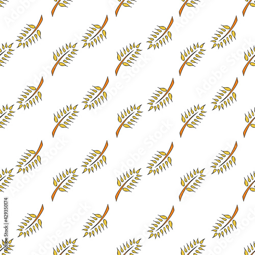 Fototapeta Naklejka Na Ścianę i Meble -  Vector background Brittany celtic, Breton trational folklore symbols seamless pattern. Seamless pattern background