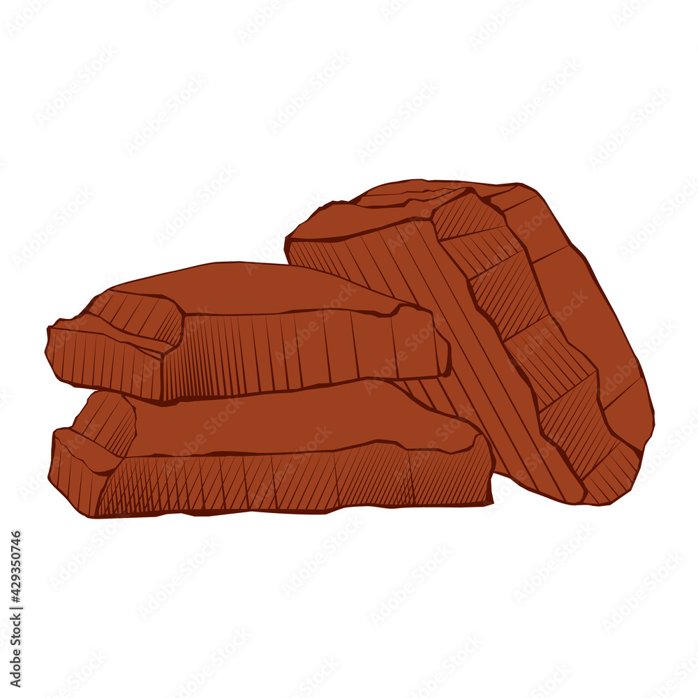 Pieces of milk chocolate bar Pieces of milk chocolate bar