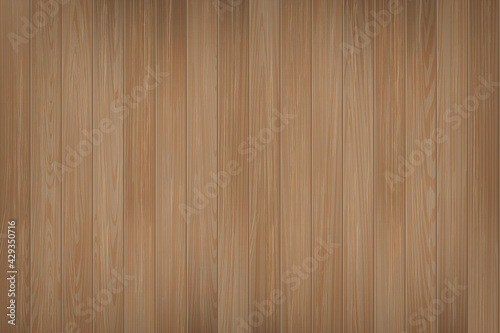 Realistic wood texture. Natural Dark brown Wooden Background. Table, floor or wall surface. Wallpaper with old oak texture. Retro vintage material. Cover for mockup. Vector illustration Eps10