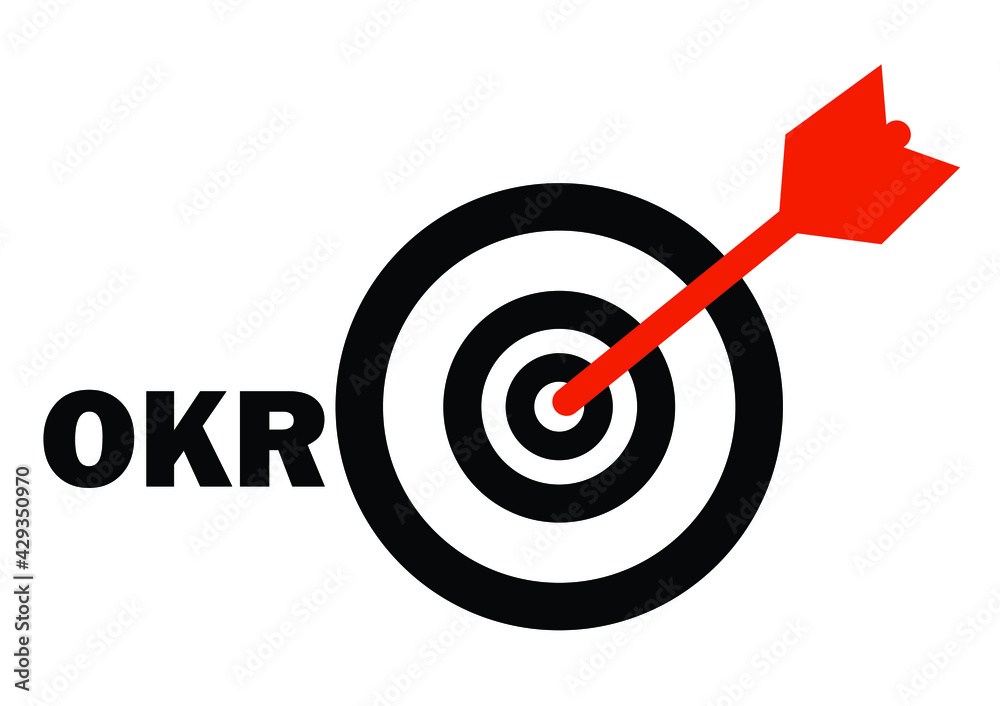 OKR - Objective Key Results acronym, New business concept OKR - Objective Key Results acronym, New business concept