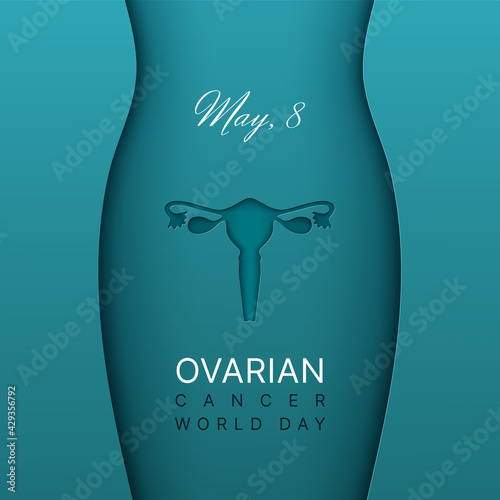 Ovarian cancer world day background