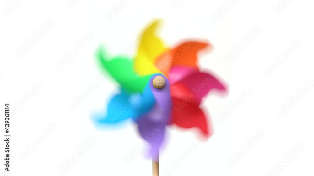 Wind Spinners are spinning on a white background. Wind Spinners are spinning on a white background.