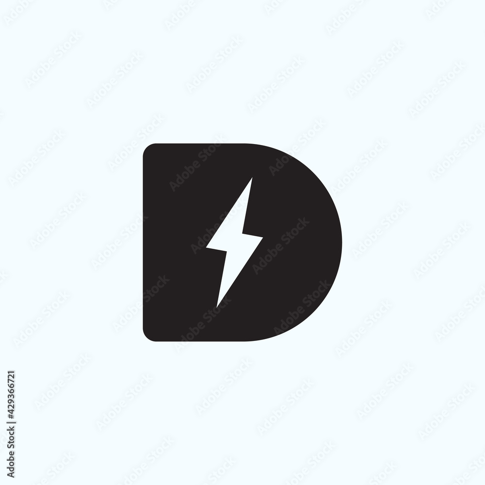 D electrics vector design concept illustration D electrics vector design concept illustration