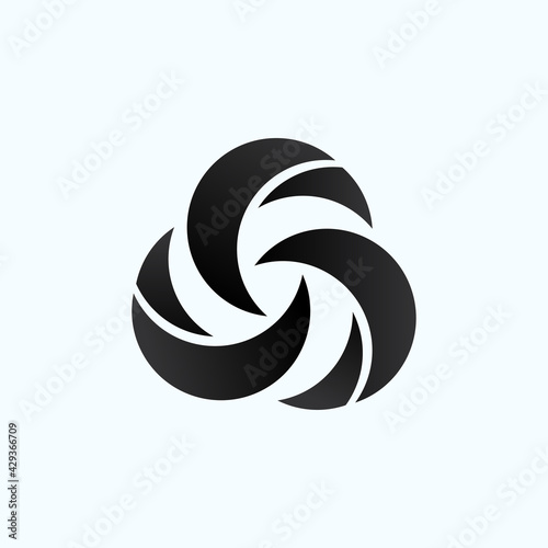 Cyclone circle abstract logo design vector concept illustration