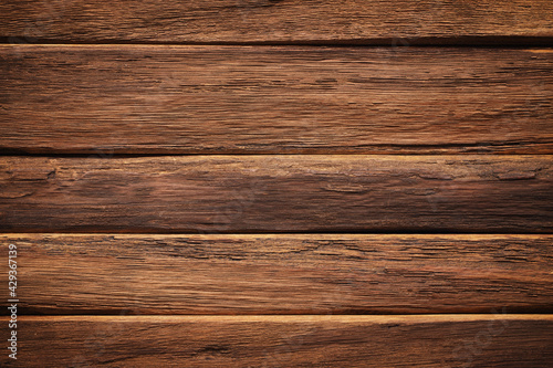 quality wood background. dark texture of boards, top view