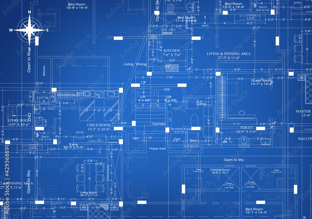 Architectural background blueprint Architectural background blueprint