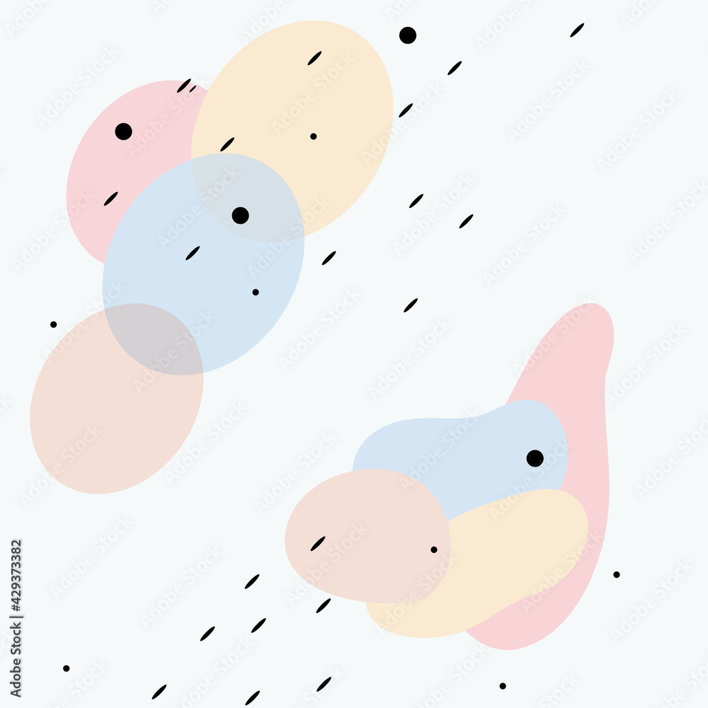 Vector minimal background with organic abstract shapes. Vector illustration EPS10 Vector minimal background with organic abstract shapes. Vector illustration EPS10