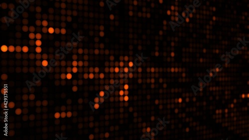 Wallpaper Mural Dot data technology information background. AI Data exchange futuristic technology concept. Animation. Torontodigital.ca