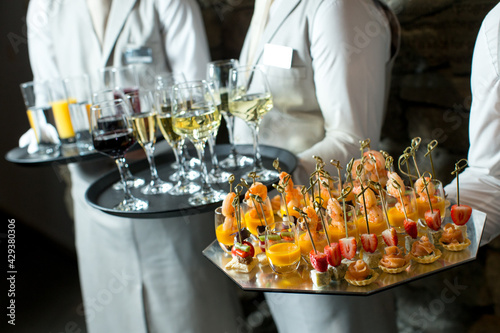 Canapes and wine buffet