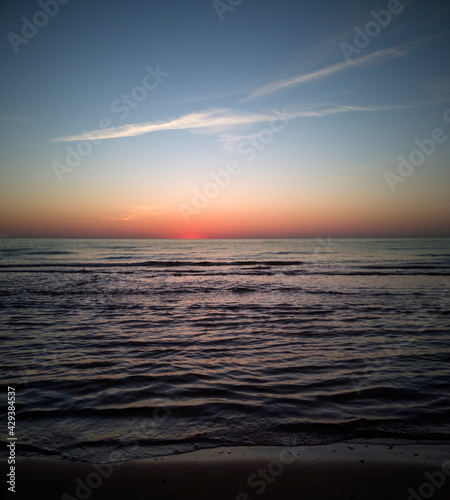 Sky,sunset over the sea.