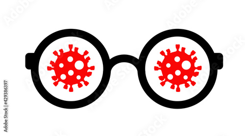 Pair of coronavirus glasses