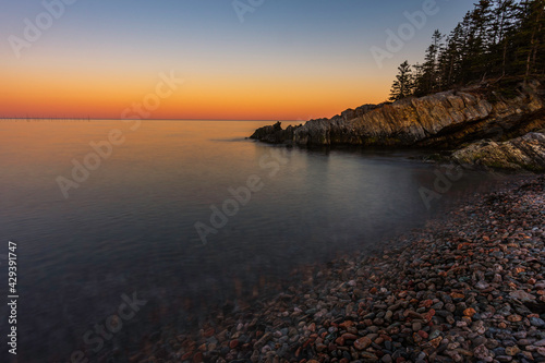 Long Exposure of Water at Sunset