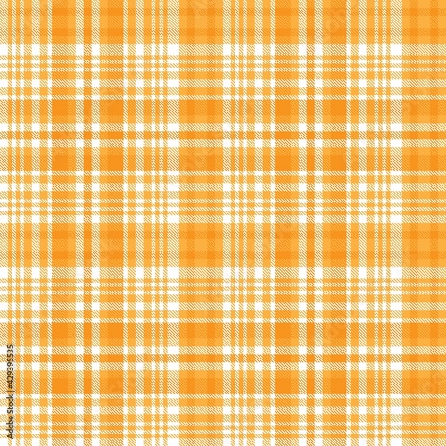 Orange Ombre Plaid textured Seamless Pattern