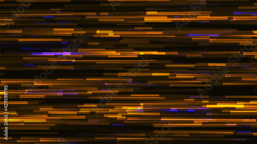 Vector glitch on a black background. Abstract texture.
