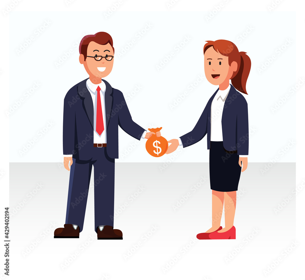 cartoon character vector design describes a business cartoon character vector design describes a business