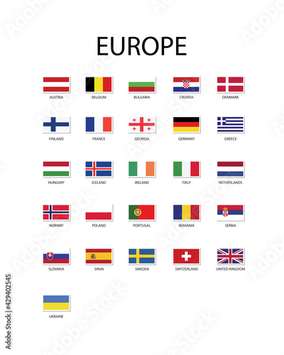 Free Download National flag in Europe, Vector rectangles design. - GFXLoad