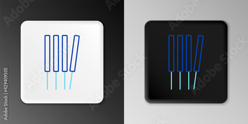 Line Aroma sticks, incense, aromas icon isolated on grey background. Colorful outline concept. Vector