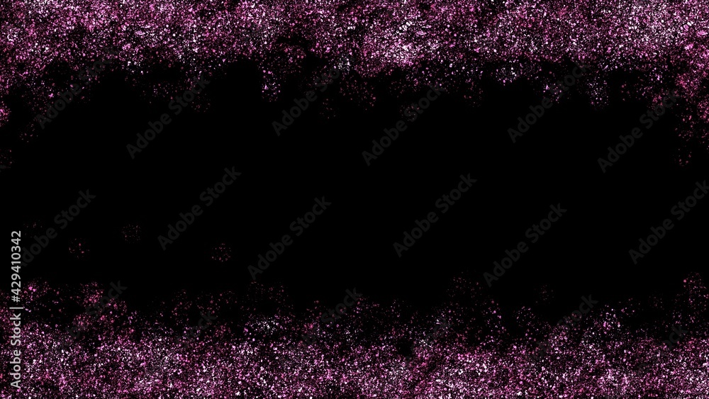 黒背景にピンク色のメタリックな粒子のテクスチャの背景素材 Stock Illustration Adobe Stock
