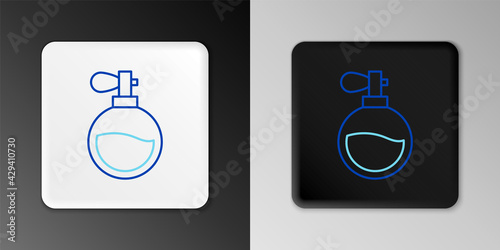 Line Perfume icon isolated on grey background. Colorful outline concept. Vector