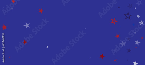 National American Stars Vector Background. USA Independence Veteran's 11th of November President's Labor 4th of July Memorial Day