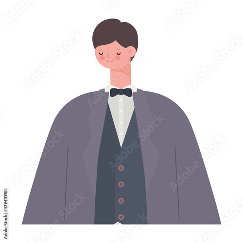 adult in suit