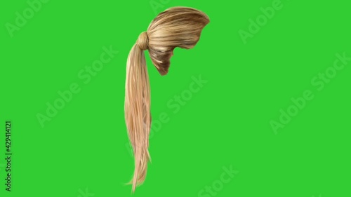 Blonde wig green screen sales