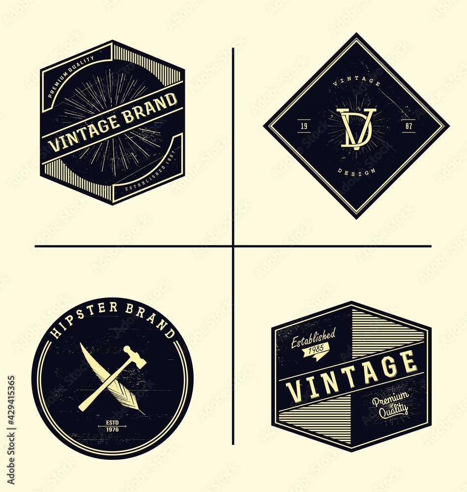 Vintage Brand Badges