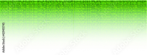 Vector Binary Code Background, Transparency Effect, Digits Stripes, Green Color, Technology Background Template, Big Data Concept.
