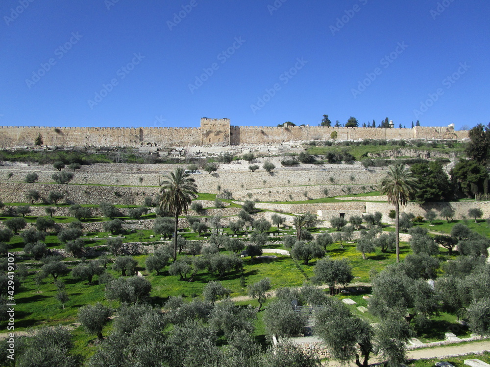 The wall of Jerusalem