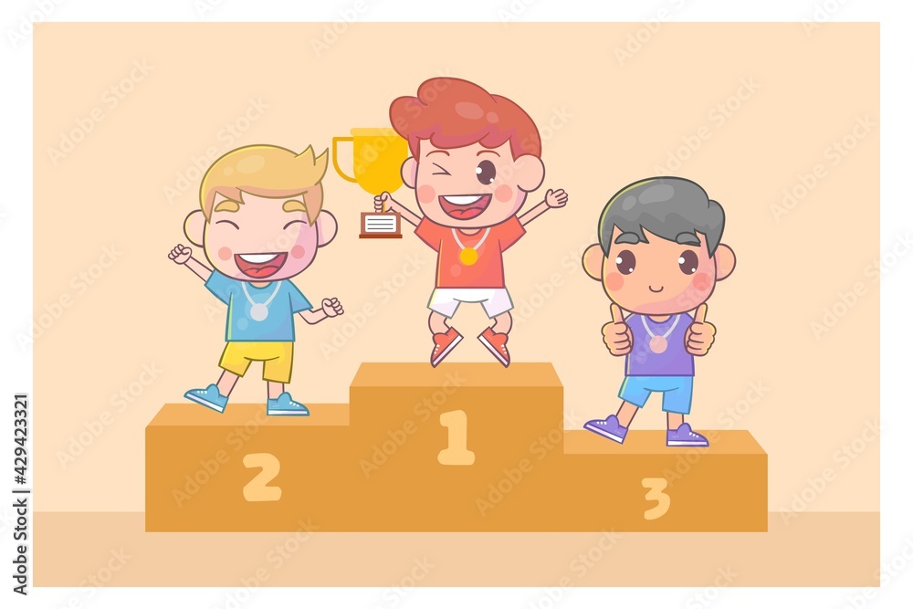 Happy cute kids boy celebrate win Premium Vector
Happy cute kids boy celebrate win Premium Vector