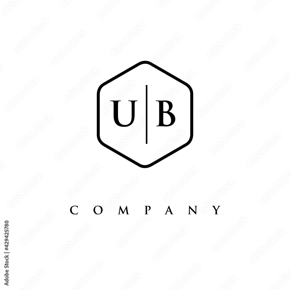 initial UB logo design vector initial UB logo design vector