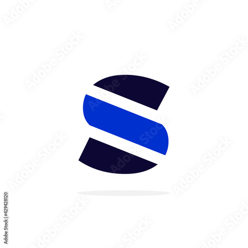 Geometric Vector Logo Letter S Alt